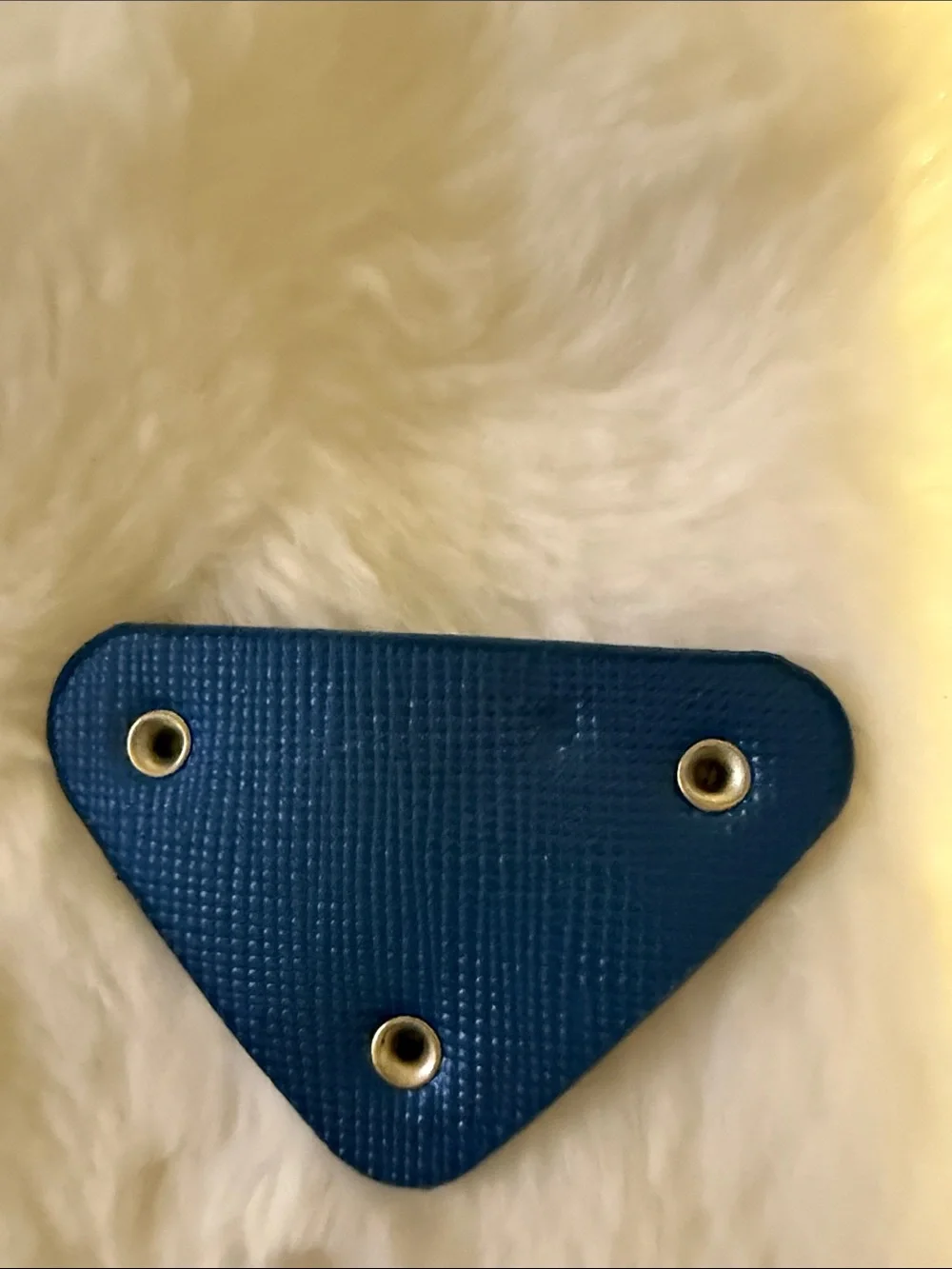 Blue Triangle Logo Charm